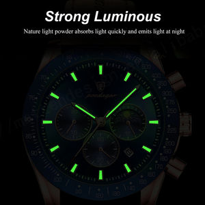 Pulsera de correa de cuero PU con diamantes de imitación reloj de pulsera de cuarzo para hombres moda Casual deporte y negocios Relogio Feminino - Product Image 5