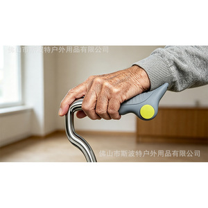 Funda de silicona antideslizante para bastón, accesorio para bastones de apoyo para personas mayores, fabricado en Foshan - Product Image 4