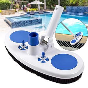 Brosse de nettoyage <span class=keywords><strong>pour</strong></span> <span class=keywords><strong>piscine</strong></span>, tête d'aspirateur, outils de nettoyage courbés, brosse <span class=keywords><strong>pour</strong></span> murs et sols, poils de brosse, <span class=keywords><strong>balai</strong></span>, spa - Product Image 1