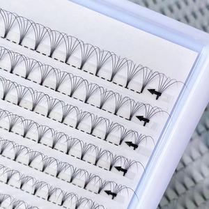 Extensions de <span class=keywords><strong>cils</strong></span> volume pré-fabriquées 4D XXL, tiges courtes, 354 bouquets, ultra noirs - Product Image 3