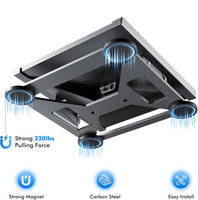 Support magnétique Starlink Mini 30, directement de l'usine °   Support d'angle réglable, installation facile, gris métallisé, pour camping-cars, fourgonnettes, yachts