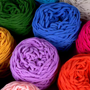 Chenille Dày Chủ Đề 8Mm DIY Crochet Dày Sợi Đan Fluffy Mềm Sợi Cho Khăn Chăn Mat - Product Image 5