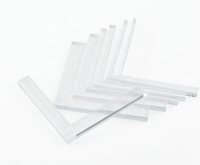 Lot de 7 règles en acrylique en forme de L, outils de positionnement créatifs avec échelle centimétrée pour la création de cartes