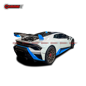 STO Style Dry Carbon Fiber Car Body Kit for Lamborghini Huracan LP580 LP610 LP640 Front Bumper Fender <b>Engine</b> <b>Hood</b> Side Skirts - Product Image 3