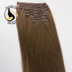 100% brazilian remy wholesale Human Ins Pieces Best Good Quality <b>Extension</b> Hunam hair Virgin Vietnamese <b>Clip</b> In Hair <b>Extensions</b> - Product Image 1