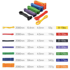 Ensemble de <span class=keywords><strong>4</strong></span> bandes de résistance longues en latex pour exercice de mobilité robuste pour l'étirement de la dynamophilie - Product Image 2