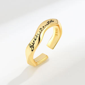 Landy-Anillo de Plata de Ley 925, anillo sencillo y versátil, con apertura giratoria en inglés - Product Image 4