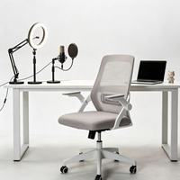 Chaise de bureau ergonomique avec soutien lombaire - Chaise de bureau en maille pivotante réglable pour l'exportation mondiale