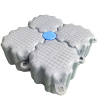 Bloques de muelle flotante de sistema de pontones de enclavamiento rotomoldeados de HDPE para puertos deportivos costeros y orillas de lagos privados con pistones