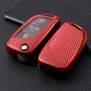 Coque souple en fibre de carbone TPU pour <span class=keywords><strong>Peugeot</strong></span> DS Citroen Versailles C5X Sega FT porte-clés porte-clés sac accessoire - Product Image 2