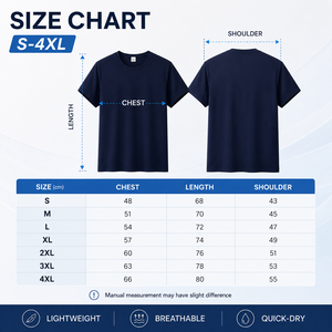 T-shirt à manches courtes pour homme, coupe classique, couleur unie, col rond, 100% polyester, séchage rapide, respirant, léger, vêtements décontractés, tailles S-4XL - Product Image 4
