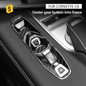 Accessoires d'intérieur de voiture ES cadre de garniture de bouton de vitesse central moderne attrayant pour <span class=keywords><strong>Corvette</strong></span> C8 - Product Image 2