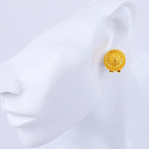 18k Gold Plated Beautiful African Eyes Ethiopian Ornament Earrings <b>Rings</b> <b>Necklaces</b> Women Jewelry Sets - Product Image 6