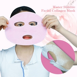 Pellicola di collagene viso solubile in acqua maschera di collagene per viso Full Face con pellicola protettiva rosa <span class=keywords><strong>Film</strong></span> di collagene solubile in acqua - Product Image 1