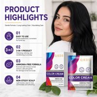 QKDS OEM Vente en gros Shampooing colorant noir pour cheveux, coloration rapide en 5 minutes, anti-cheveux gris, sans ammoniaque, sans tache sur la peau