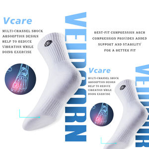 Calzini Sportivi Casual Bianchi da <span class=keywords><strong>Uomo</strong></span> con Logo Personalizzato Elastico e Design a Righe Spesse per la Stagione Autunnale - Product Image 6