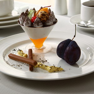 Assiettes en <span class=keywords><strong>porcelaine</strong></span> en gros, design moderne, assiettes <span class=keywords><strong>à</strong></span> dîner en céramique blanche, assiettes <span class=keywords><strong>à</strong></span> <span class=keywords><strong>dessert</strong></span> en <span class=keywords><strong>porcelaine</strong></span> pour restaurant - Product Image 5