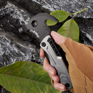 Outil multifonction 10 en 1 en aluminium, clé, marteau, couteau, tournevis, lames pour le camping en plein air, la survie, GZ RTS, commande en gros mixte - Product Image 3