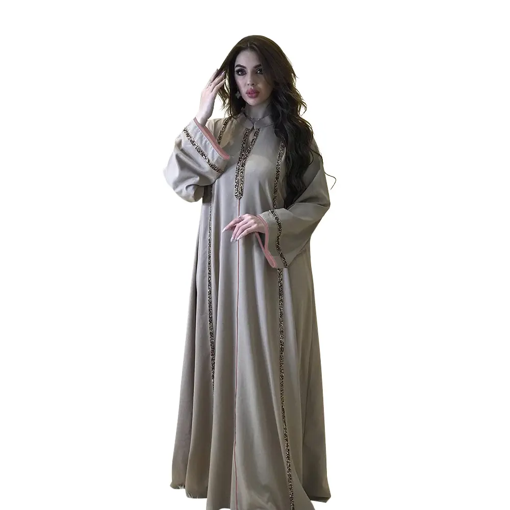 2024 EID Ramdan modeste Abaya dubaï moyen-orient Simple vêtements islamiques Abayas Robe femmes musulmanes Robe