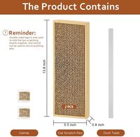 Grattoir pour chat en carton double face, grattoirs pour chat de qualité supérieure pour chats d'intérieur, chatons, fournitures durables pour le nettoyage des griffes des animaux de compagnie