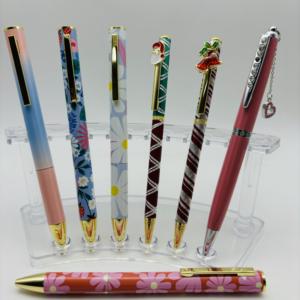 Зеамор сублимационная пленка с логотипом на заказ, Высококачественная Рождественская подарочная металлическая ручка с очаровательными мультяшными зажимами - Product Image 3