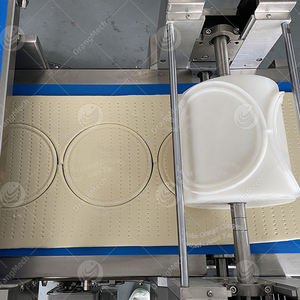 Presse à pâte à pizza automatique de 100 à 500 kg/h, machine à faire des pizzas nues, ligne de production de hamburgers, équipement de fabrication de pizzas - Product Image 3