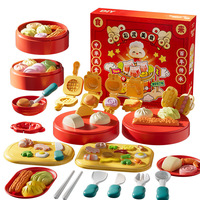 Ensemble de jeu éducatif pour enfants Royal Grace Paradise, pâte à modeler colorée de style chinois, moules en plastique, fabrication de collations de cuisine