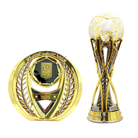 Nouveau design de trophée sportif personnalisé, médaille commémorative de championnat, trophée de football gravé sur mesure