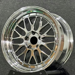 Jantes de voiture de course Triple Chrome 18-24 pouces pour marques de luxe, jantes en alliage forgé 2-3 pièces compatibles avec les jantes LM LeMans Audi BMW - Product Image 3