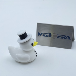 ของเล่นเป็ดหลอมได้แบบกำหนดเอง Meetcera ของเล่นพิมพ์ 3 มิติ ปรับแต่งได้ เป็ดมนุษย์หิมะ ของตกแต่งเป็ดแนวโกธิค ซาตาน พังก์ร็อก สำหรับฮาโลวีน - Product Image 3