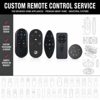 Fabricant de télécommandes personnalisées RCT3011 IR BLE RF 2.4G Contrôleur à 11 boutons pour chauffage de camping-car, cheminée, purificateur d'air