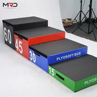 Equipo de Entrenamiento de Fuerza: Caja Pliométrica de PVC Antideslizante (Apilable en 4 Niveles)
