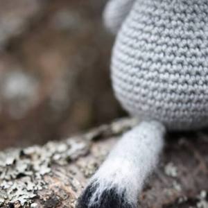 Juguete de Peluche de Lobo Hecho a Mano, de Algodón, Seguro, Personalizado, Suave, Tejido a Crochet, <span class=keywords><strong>Amigurumi</strong></span>, para Regalo de Navidad - Product Image 5