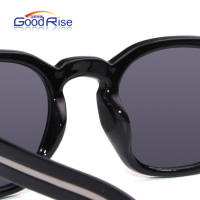 Lunettes de soleil de luxe en acétate faites à la main, neuves d'usine, verres TAC UV400 de haute qualité, légères, vertes, jaunes, violettes