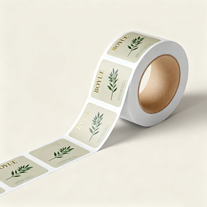 In Logo tùy chỉnh cuộn nhãn dán nhãn với lớp phủ mờ cho lọ thực phẩm, chăm sóc da thủ công và chai nước giải khát - Product Image 1