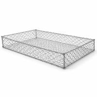 Gabion 1,5x1x1m, galvanisé à chaud, mailles 60x80mm/80x100mm/100x120mm, fil 2,0-4,0mm, pour protection des berges de canaux et voies navigables