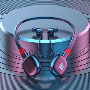 Auriculares Deportivos con Banda para el Cuello, Bluetooth, con Ranura para Tarjeta, Modo Dual, Cableado e Inalámbrico, Control Táctil, Resistentes al Agua IPX4, Carga Tipo C - Product Image 1
