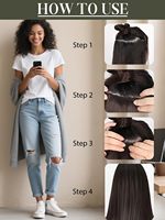 Extensions de cheveux humains à clipser en PU, 8 pièces, 120g, noir jais, extensions de cheveux à clipser en cheveux humains véritables pour femmes, lisses, faciles à poser