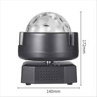 Lámpara LED Lotus, Bola Mágica Láser Estroboscópica, Luz LED RGB 3en1, Luz de Ambiente Colorida para KTV, Hogar, Bar, Club, DJ, Discoteca, Fiesta, Evento
