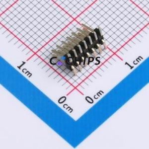 HX PZ1.27-2x7P TP Pin Header SMD,P=1.27mm Connector ( Pin Structure: 2x7P )( Pitch: 1.27mm )( Row Spacing: 1.27mm ) - Product Image 2