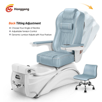 Chaise Moderne Européenne Professionnelle de Luxe de Salon, Spa, Massage, Manucure et Pédicure avec Pompe de Vidange pour Salon de Manucure