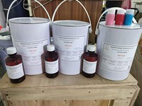 Petit kit d'échantillons de silicone liquide RTV2 en deux parties pour la fabrication de moules en silicone pour pierre artificielle décorative en ciment