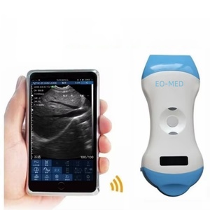 Sonde d'échographie vétérinaire sans fil WiFi mini portable linéaire micro convexe Doppler couleur 128 éléments DCU19C - Product Image 1