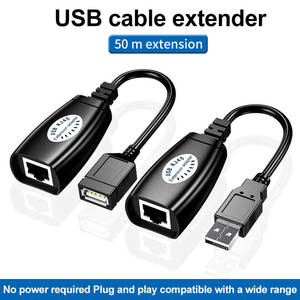 Farsince ชุดอุปกรณ์ต่อพ่วง USB RJ45,ตัวต่อสาย USB 2สำหรับสาย Lan <span class=keywords><strong>Cat6</strong></span> Cat5 - Product Image 2