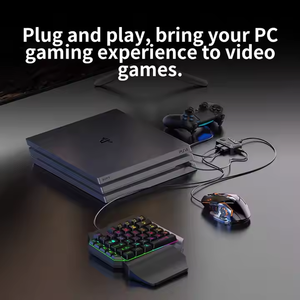 Bộ bàn phím và chuột chơi game một tay với đèn nền RGB cho PS3/PS4/PS5/Xbox360/XboxONE/Xbox Series, hỗ trợ tùy chỉnh - Product Image 3