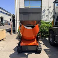 Mini-dumper chenillé de gros pour le transport de ciment et de béton, idéal pour les travaux de jardinage et routiers