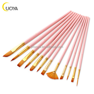 Meilleur ensemble de pinceaux pour peinture acrylique avec poils en nylon et manche en bois pour <span class=keywords><strong>kit</strong></span> de peinture avec pinceaux et peinture - Product Image 5