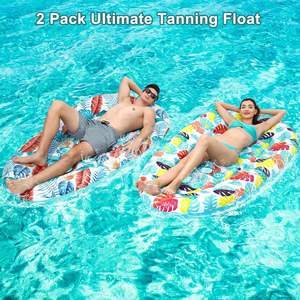 Flotador Inflable para Piscina con Estampado de Hojas Tropicales de PVC, en Forma de Zapatilla - Product Image 6