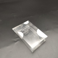 Boîte cadeau personnalisée en PVC transparent PET, emballage imprimé personnalisé, cintre pour bougies, vernissage, gaufrage