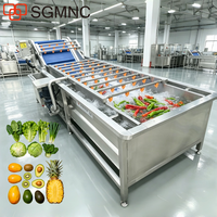 Industriële automatische wasmachine voor peper/sla/kool/spinazie